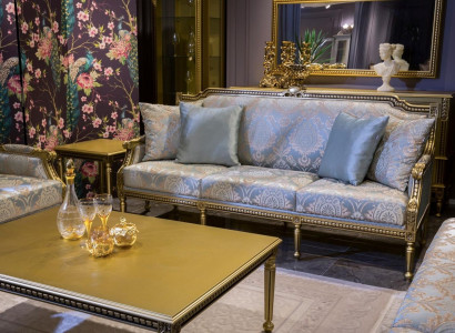 Three Seater Couch Upholstery Sofa 3 Seat Luxury Sofa Room Blue three seater